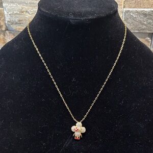 Elegant Gold Crystal Vivi Pendant Necklace